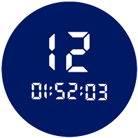 An icon illustrating a timer.