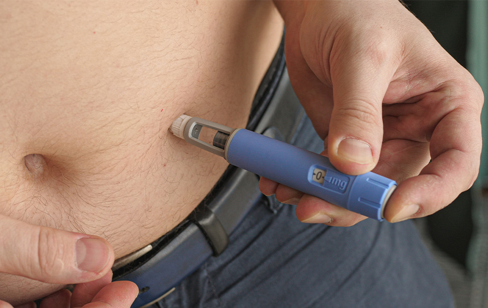 Für die Insulininjektion eignen sich mehrere Stellen am Körper – um die Haut zu schützen, ist eine Rotation ist empfehlenswert.