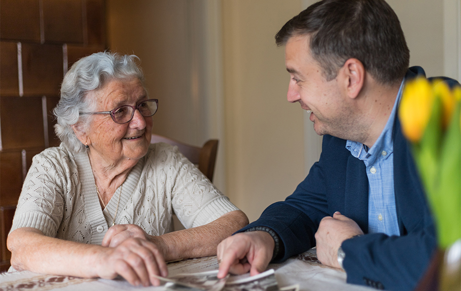 Inge Vierth und ihr Sohn Peter leben beide mit einer Typ 2 Diabetes Diagnose