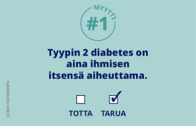 Diabetesmyytti: Tyypin 2 diabeteksen aiheuttaja on ihminen itse 