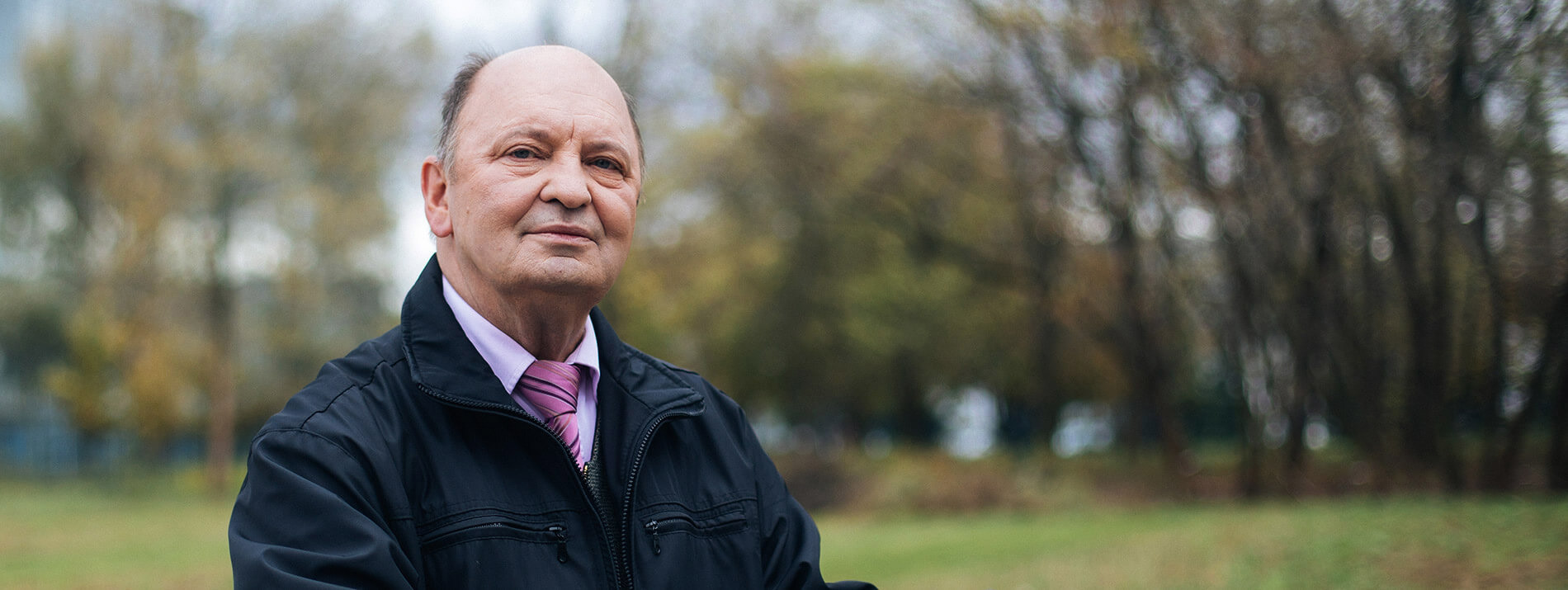Man sitting in a park