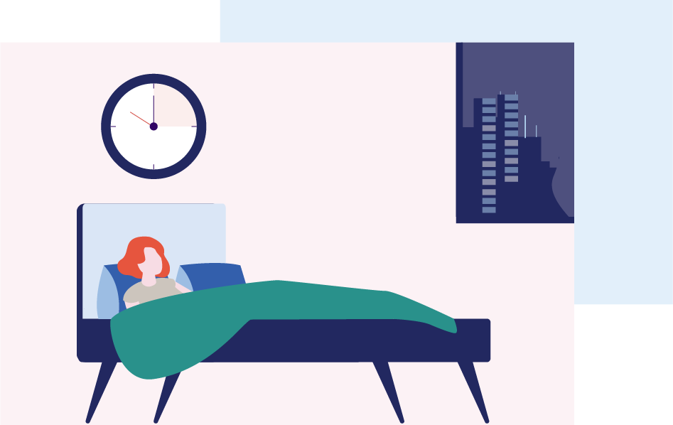 Woman in bed