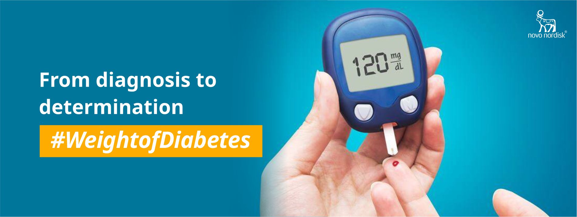 Blood glucose test results indicating diabetes diagnosis